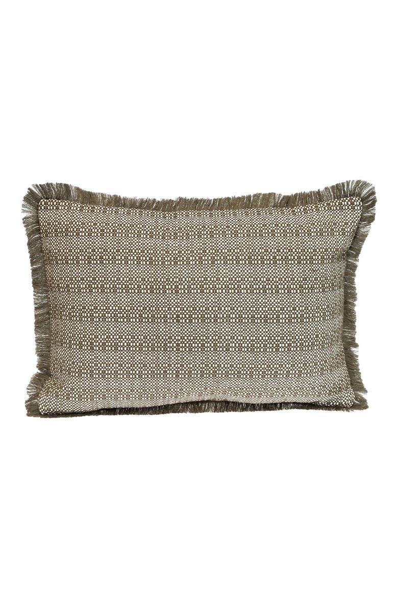 Stripe Accent Pillow, Main, color, GREEN