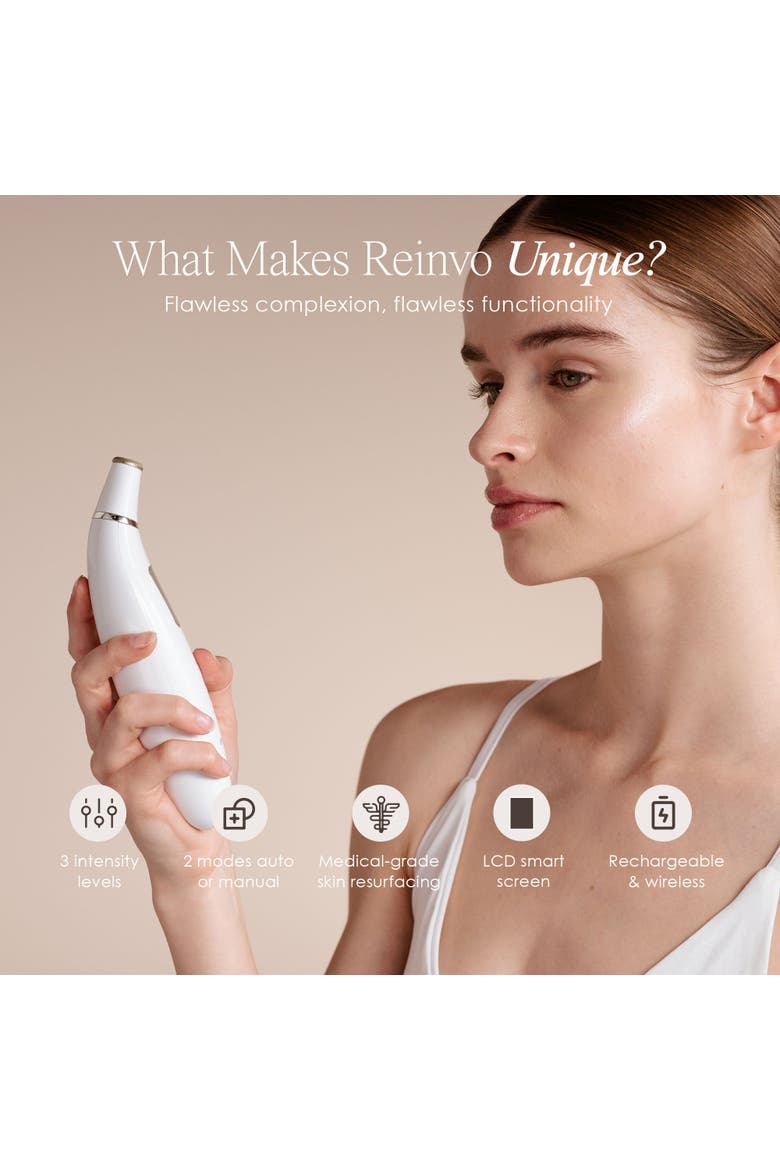 Reinvo Facial Microdermabrasion Wand, Alternate, color, White