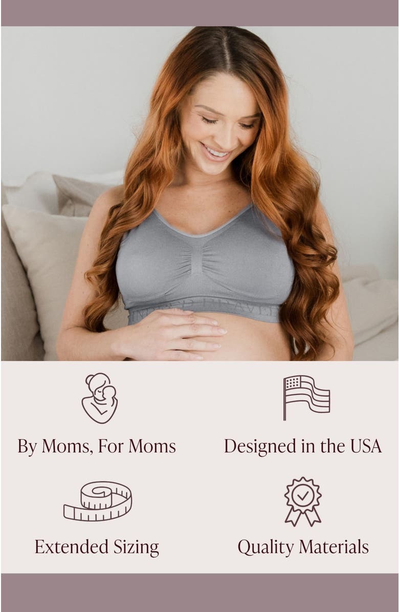 Kindred Bravely Busty Sublime Nursing Bra - Fits Sizes 30E-46H, Alternate, color, Grey