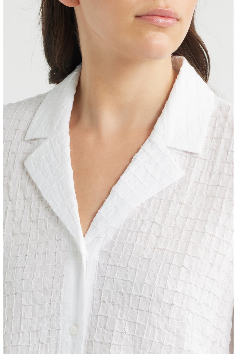 Notch Collar Shirt, Alternate, color, WHITE