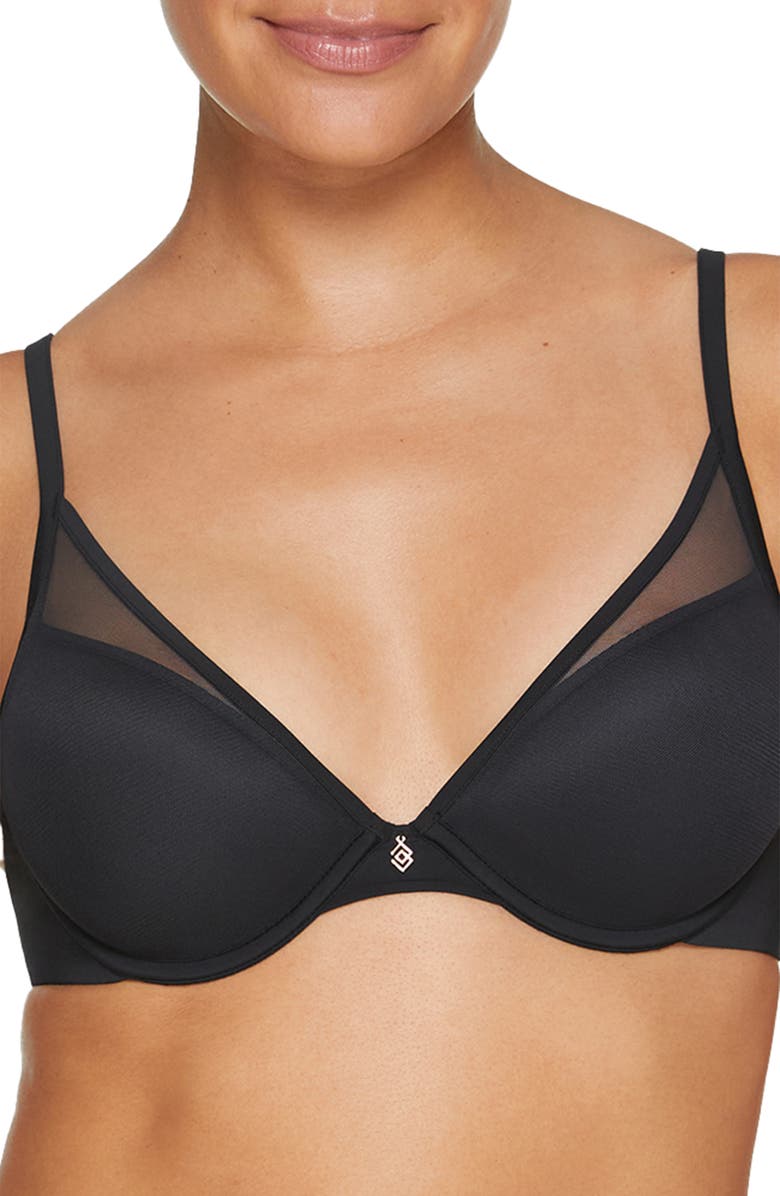 ThirdLove 24/7<sup>®</sup> Classic Uplift Plunge Underwire Bra, Alternate, color, Black