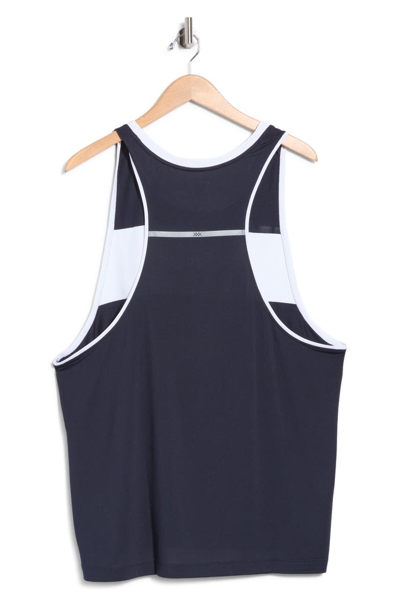 Extra Mile Air Singlet, Alternate, color, TRUE NAVY/ WHITE