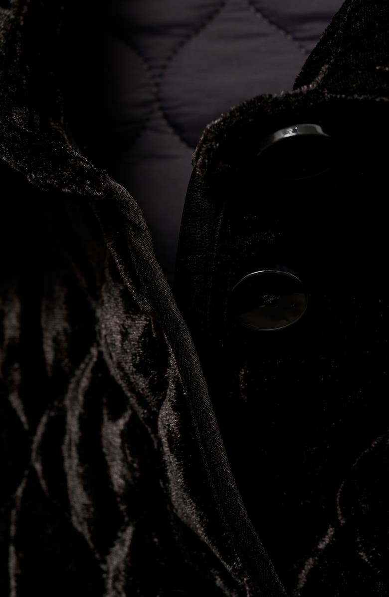 MANGO Velvet Quilted Jacket, Alternate, color, 