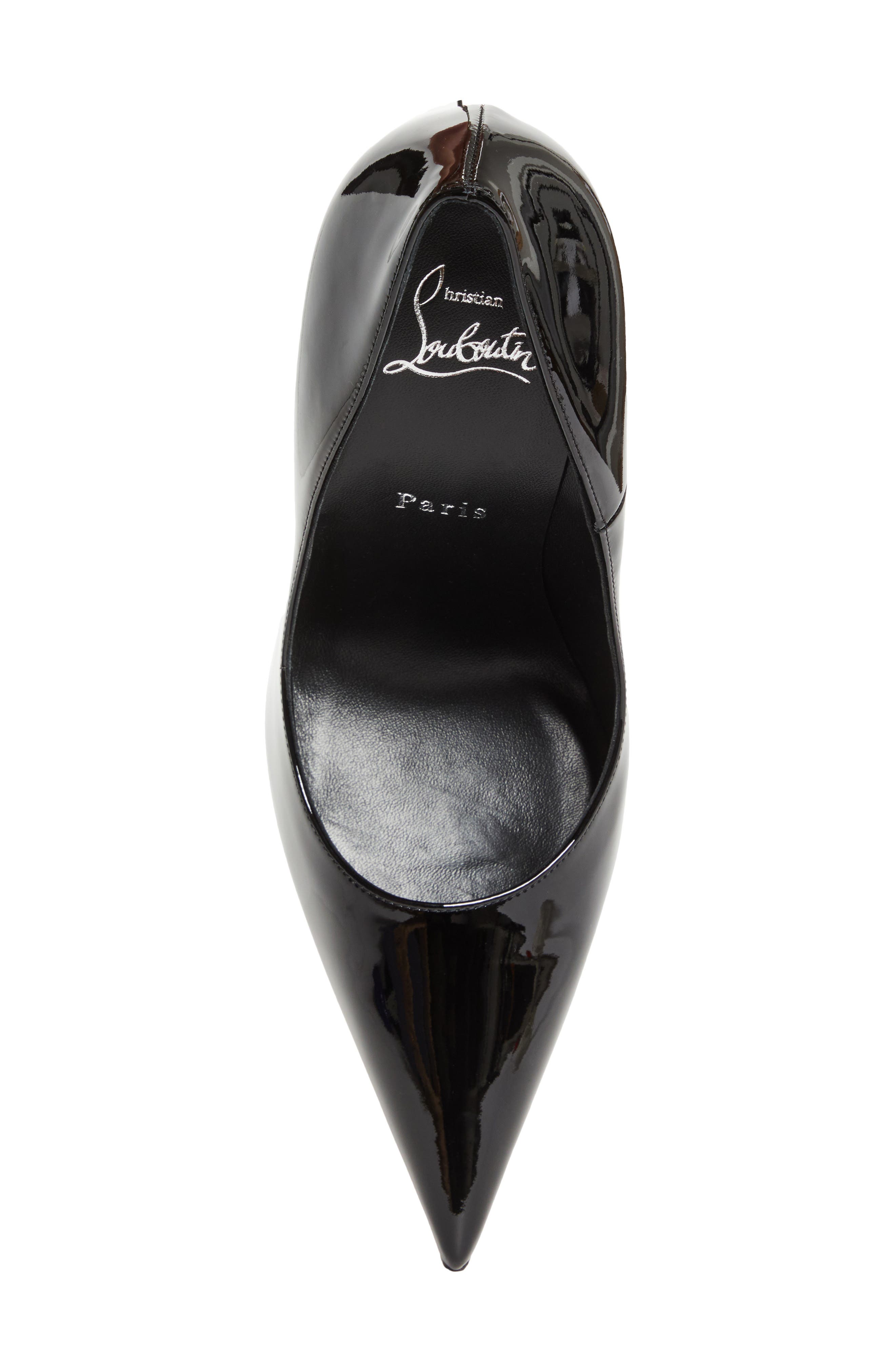 Christian Louboutin Miss Z Pointed Toe Pump, Alternate, color, Black