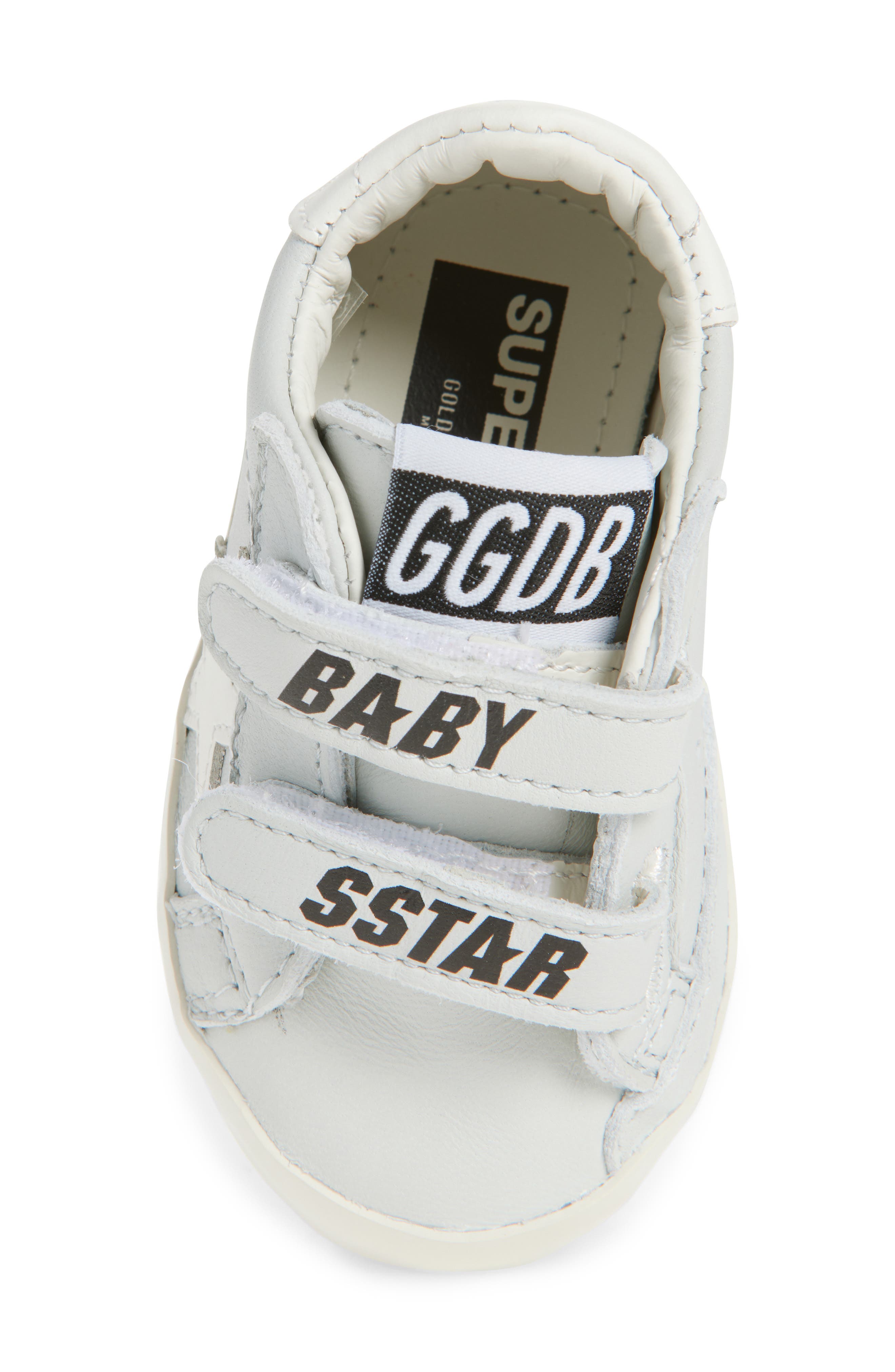 Golden Goose Baby School Sneaker, Alternate, color, Gray Morn/ White