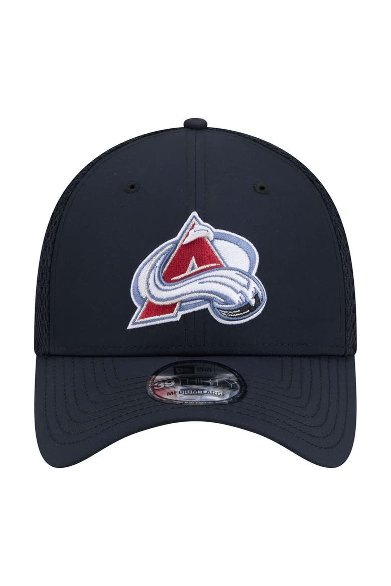 Men's New Era  Navy Colorado Avalanche Logo 39THIRTY Flex Hat, Alternate, color, Navy