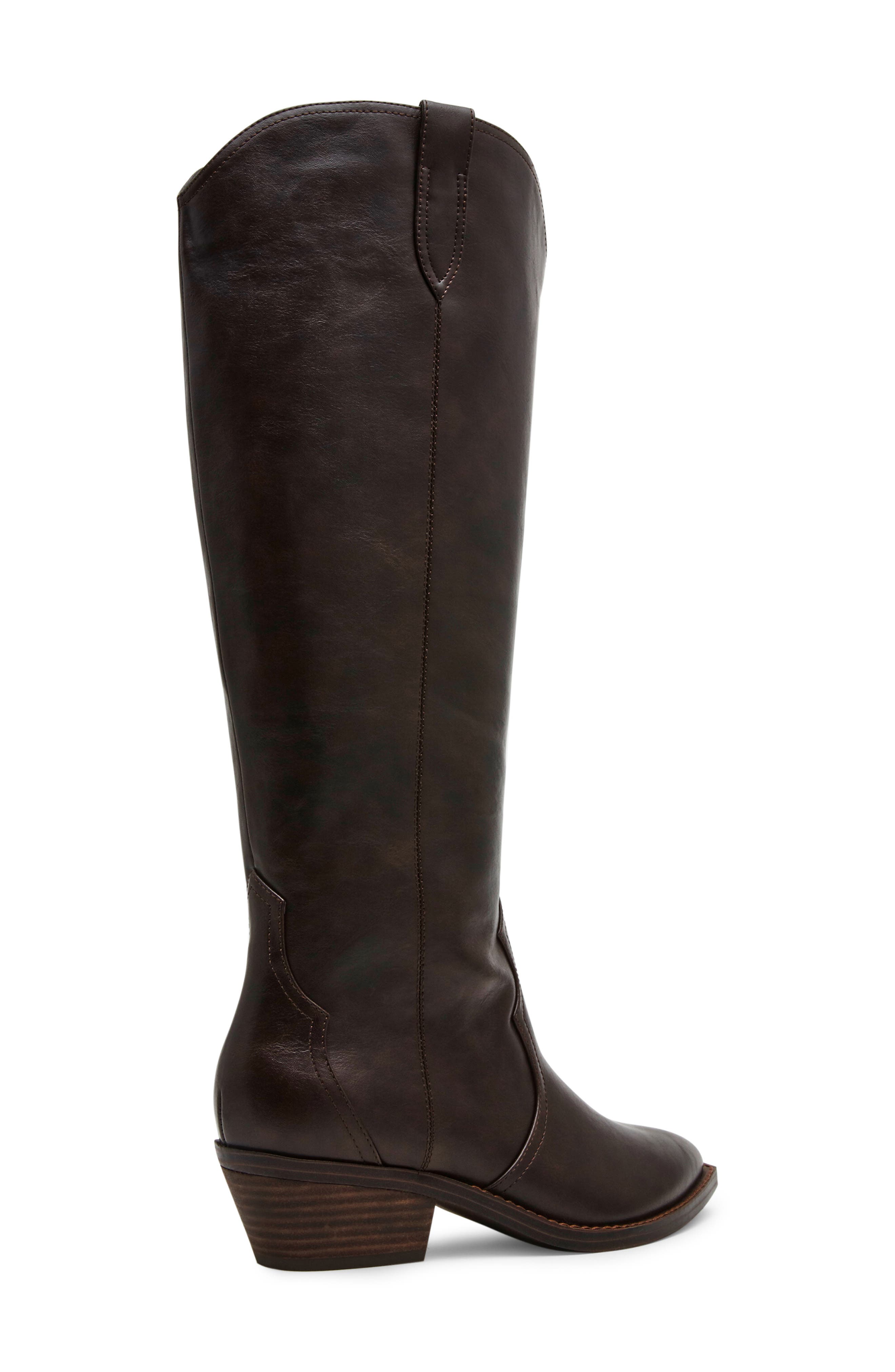 Kit Knee High Boot, Alternate, color, DARK BROWN SMOOTH
