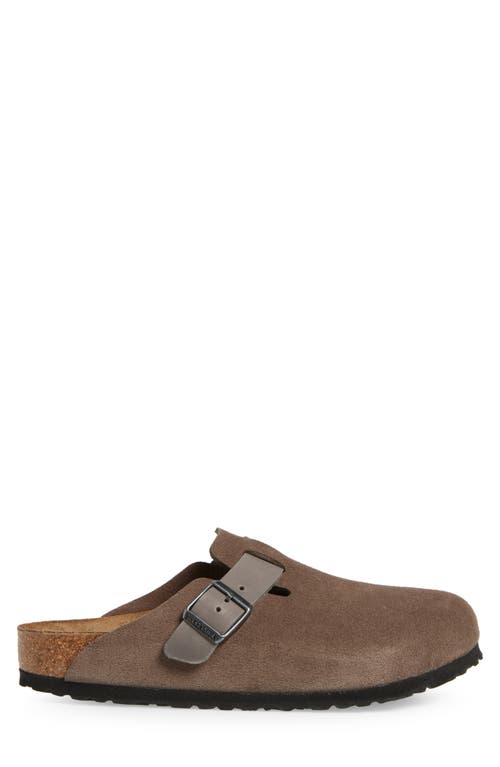 Birkenstock Men's Boston Clogs In Gray In Concrete Gray/iron