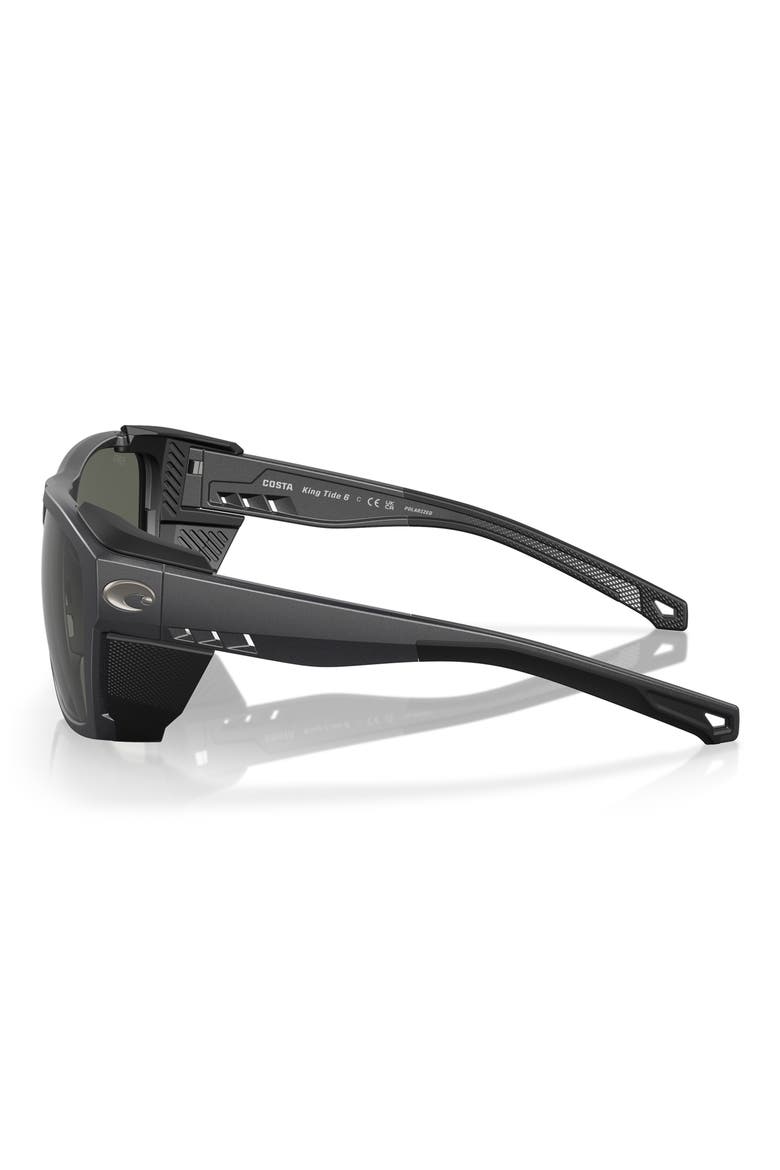 King Tide 6 58mm Polarized Rectangular Sunglasses, Alternate, color, GRAY