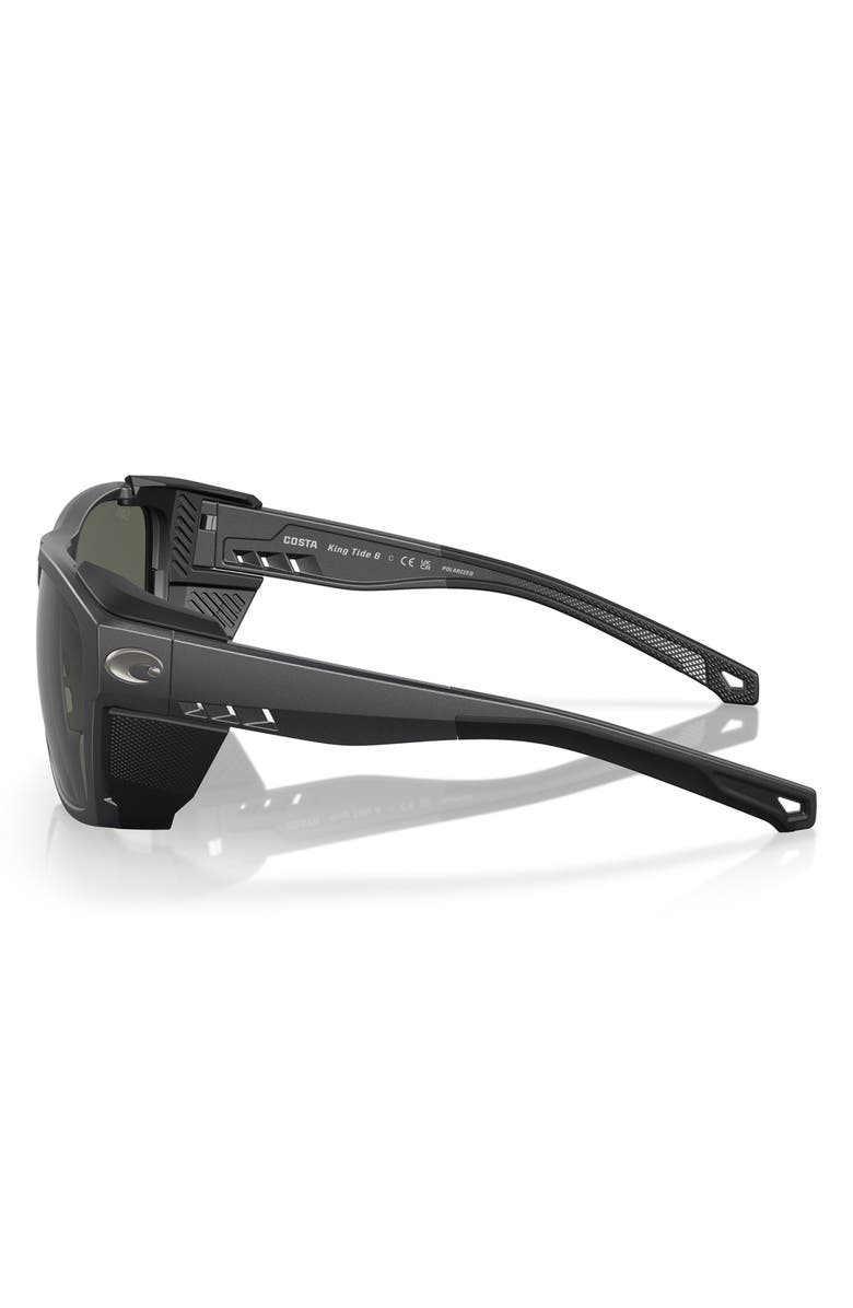 Costa Del Mar King Tide 6 58mm Polarized Rectangular Sunglasses, Alternate, color, Gray