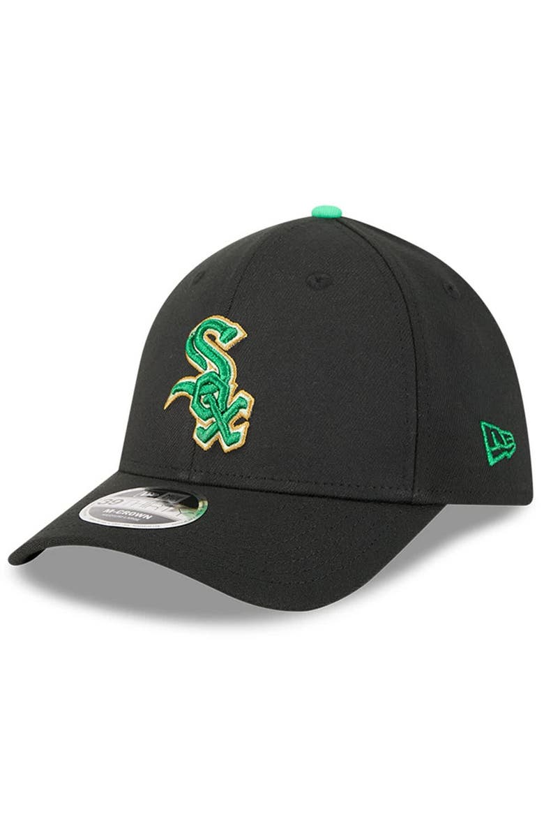 New Era Men's New Era  Black Chicago White Sox 2026 St. Patrick's Day 39THIRTY Flex Hat, Alternate, color, 