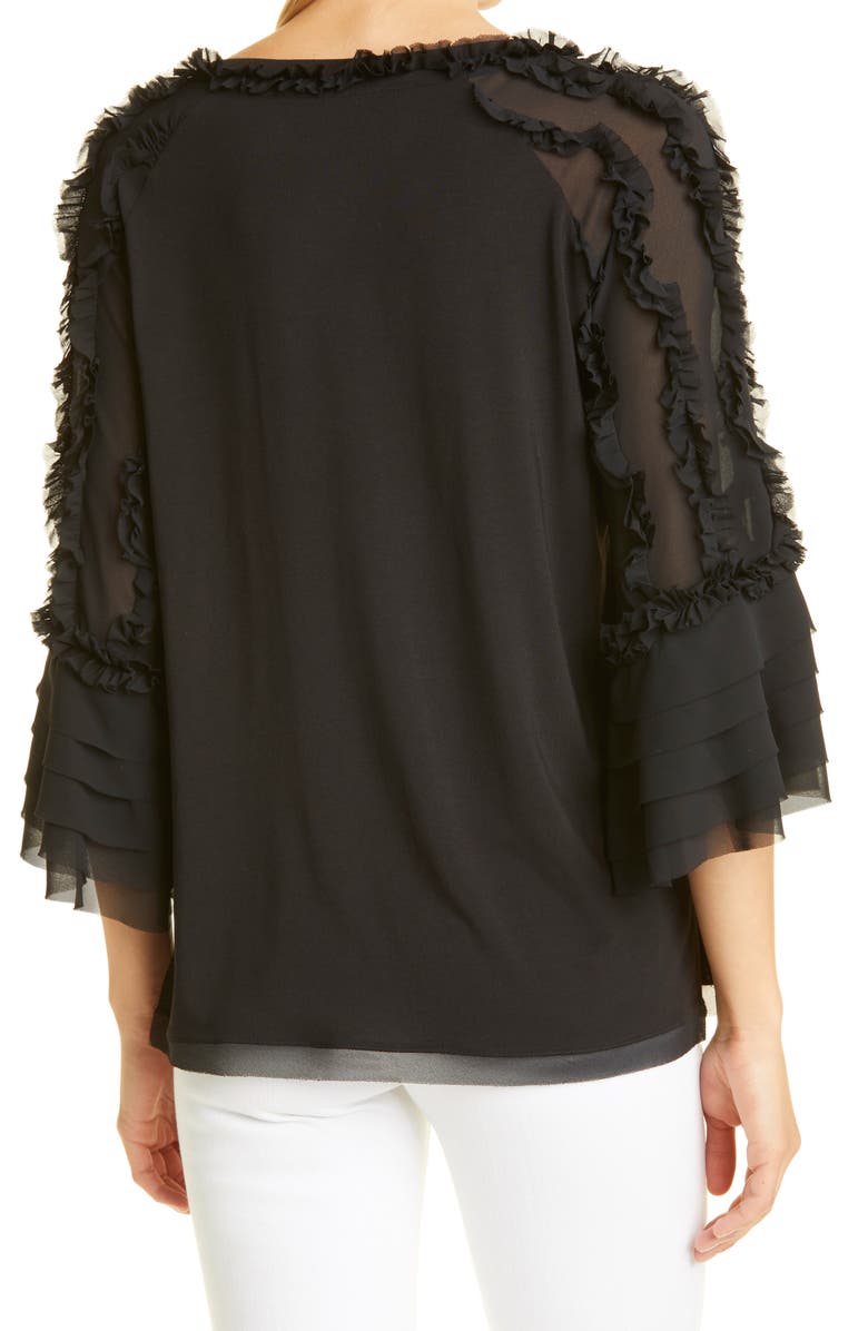 KOBI HALPERIN Aliza Tiered Sleeve Tunic Top, Alternate, color, 