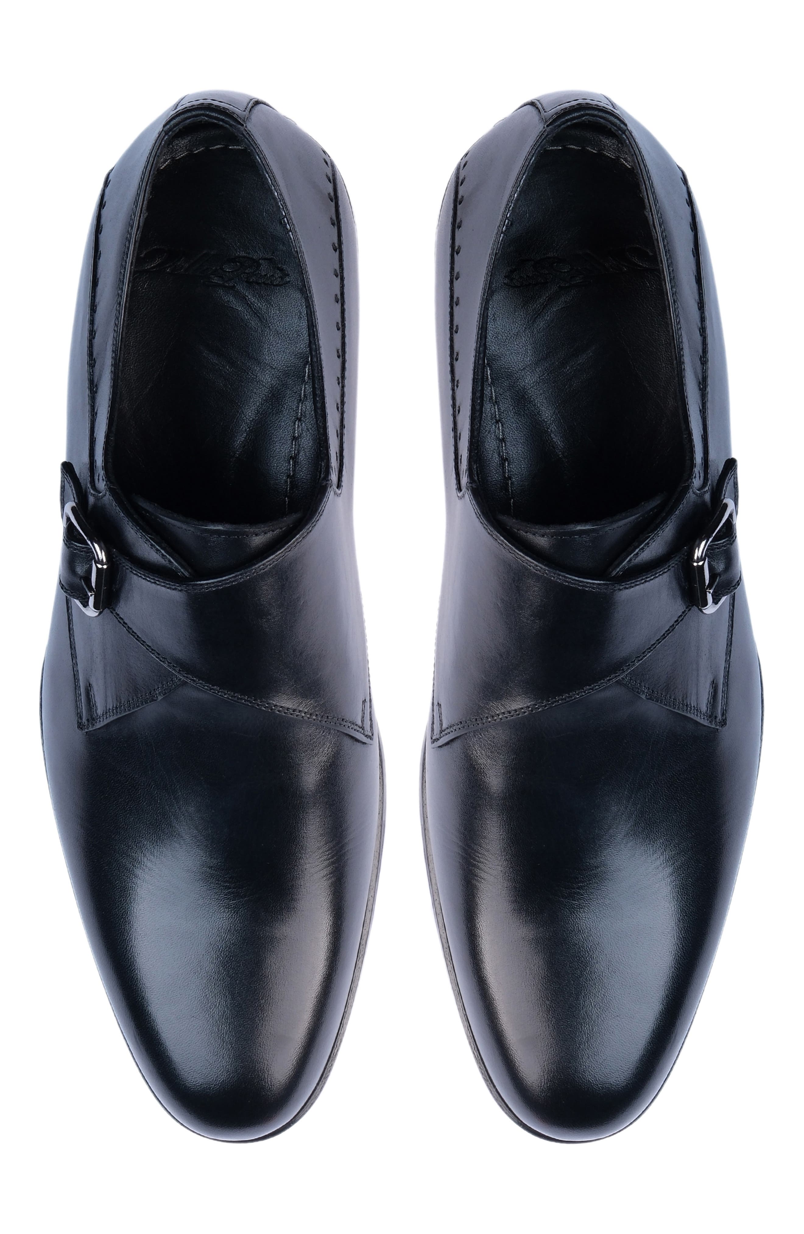 VELLAPAIS Burton Monk Strap Shoe, Alternate, color, Black