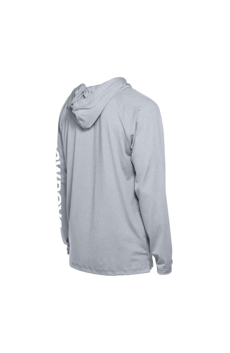 New Era Men's New Era Gray Dallas Cowboys Adventure Collection Raglan Long Sleeve Hoodie T-Shirt, Alternate, color, Gray