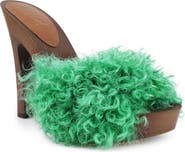 ZIGI Genuine Shearling Platform Sandal