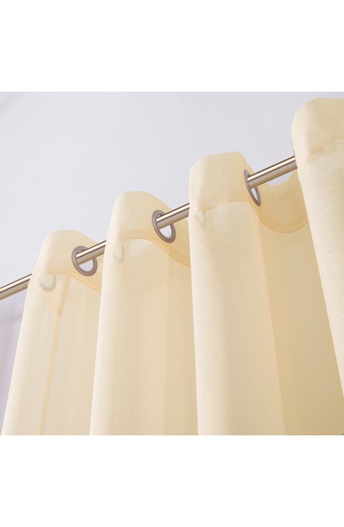 Dainty Home Set Of 2 Sheer Curtain Panels In Neutral