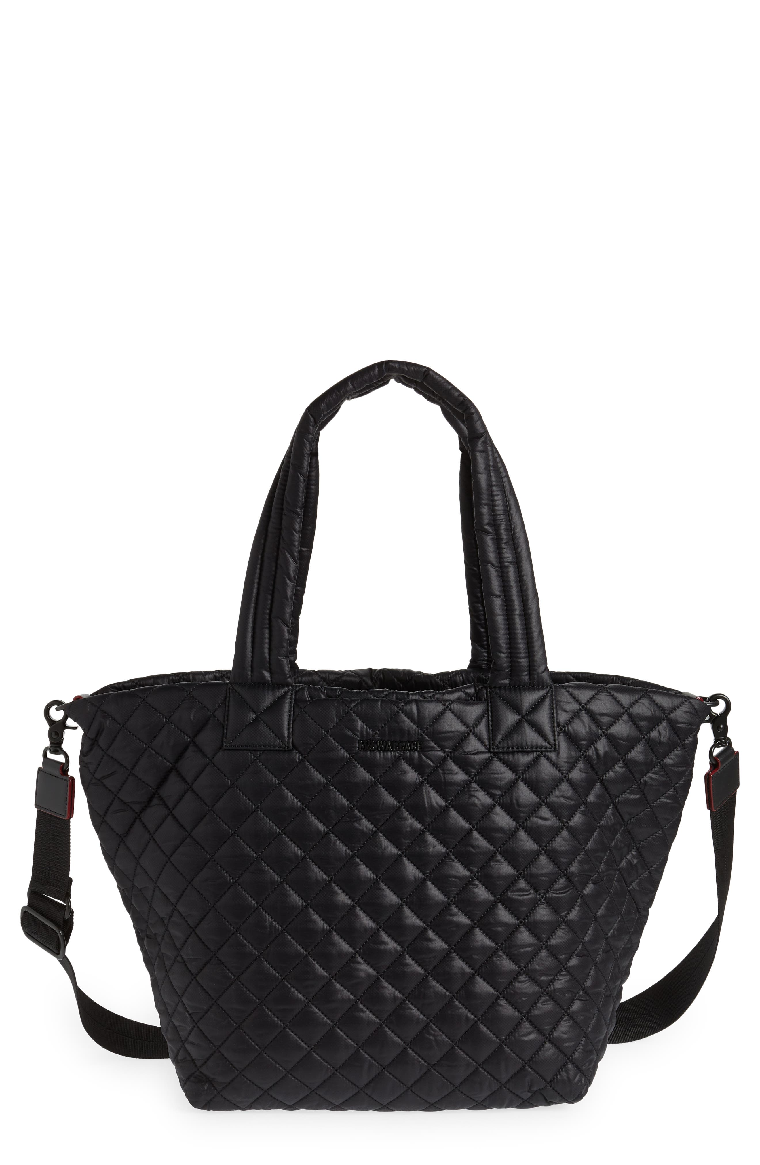MZ Wallace Medium Metro Deluxe Tote, Main, color, Black