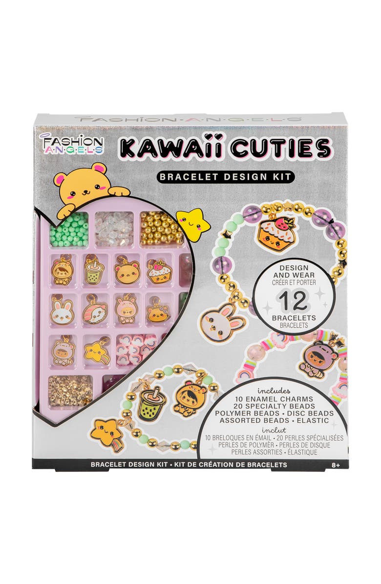 Fashion Angels Bracelet Design Kit, Kawaii Cuties, DIY Elastic String Jewelry, Alternate, color, Multicolored