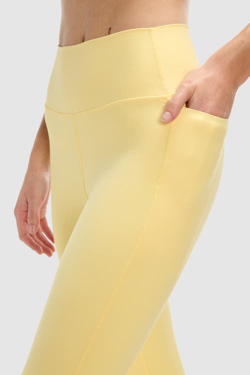 Peloton Cadent High Rise Pocket Legging 25" In Pale Banana