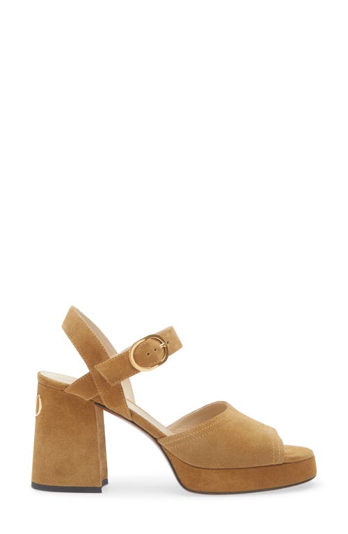 Valentino Brown Suede Logo Heels In Brown