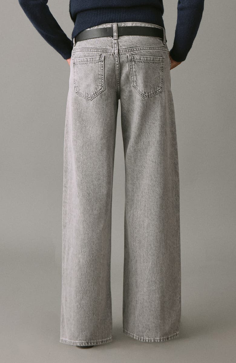 MANGO TEEN Low Rise Straight Leg Jeans, Alternate, color, Denim Grey