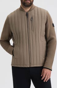 Hunter Kindale Quilt Jacket with Sweater Sleeves