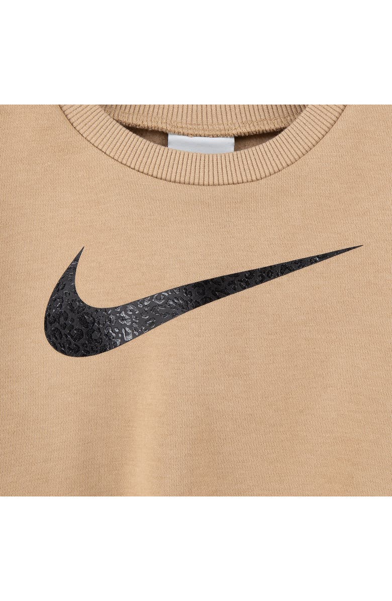 Nike Kids' Dri-FIT Swoosh Spirit Sweatshirt & Leggings Set, Alternate, color, Black