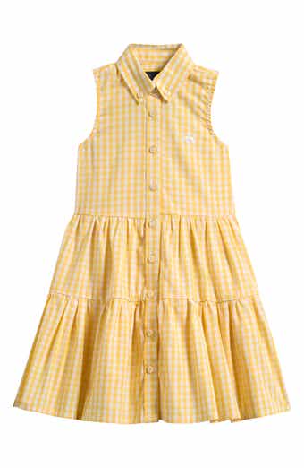 Brooks Brothers Kids' Gingham Tiered Shirtdress