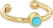 Zoë Chicco Turquoise Bezel Single Ear Cuff