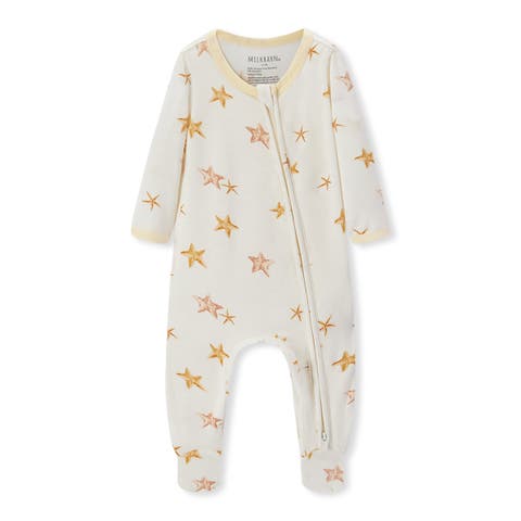 Luxe Stretch Zipper Footed Romper (Baby)