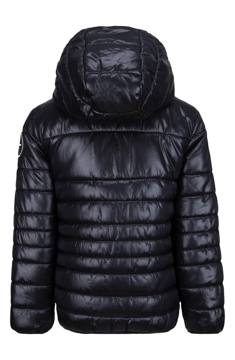 Nike Kids' Midweight Hooded Puffer Jacket, Alternate, color, Black