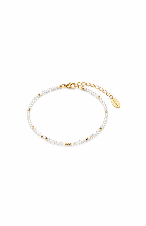 Dloria Sea Mist Beaded Bracelet In Gold