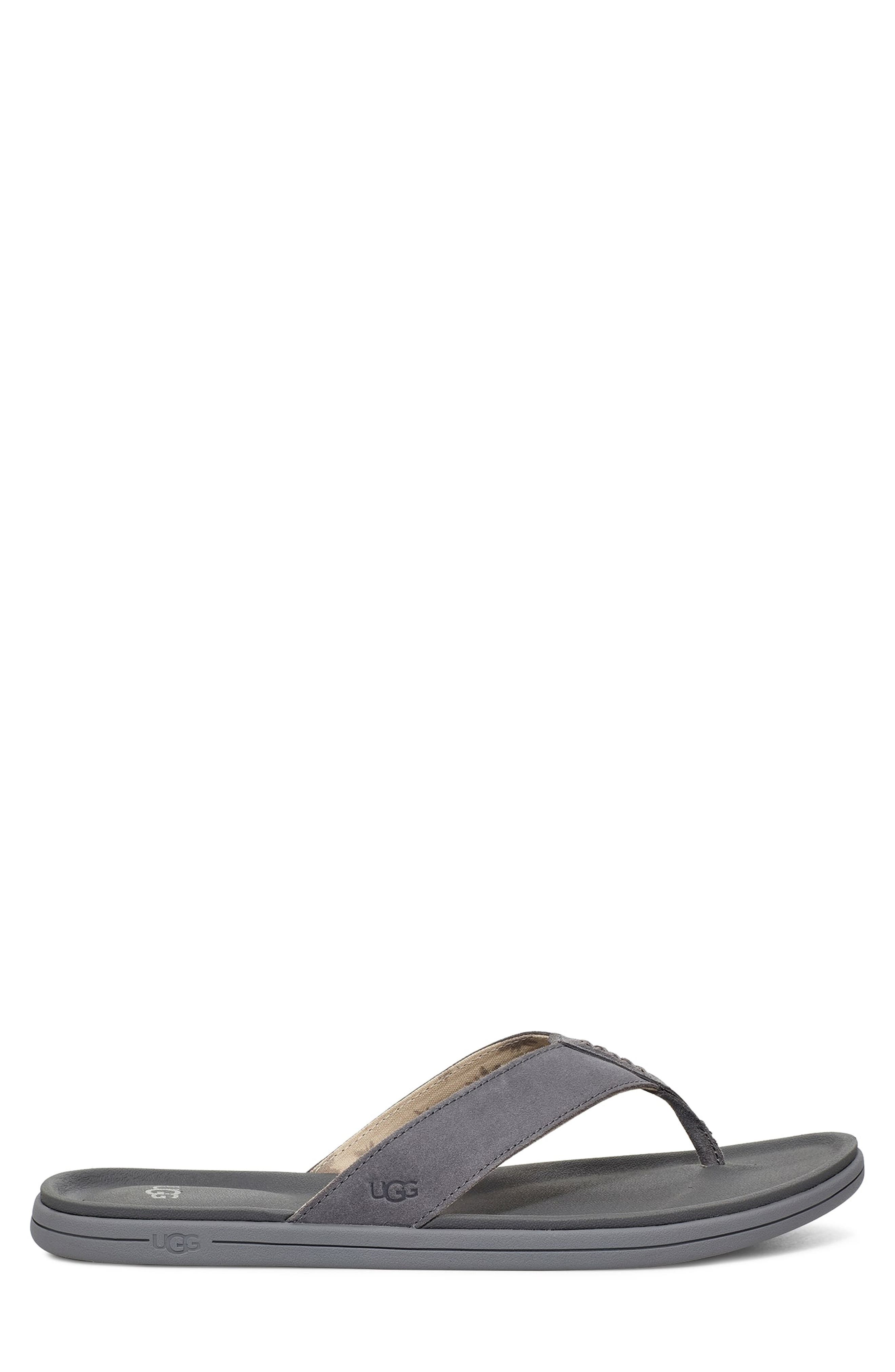 Brookside Flip Flop, Alternate, color, METAL SUEDE