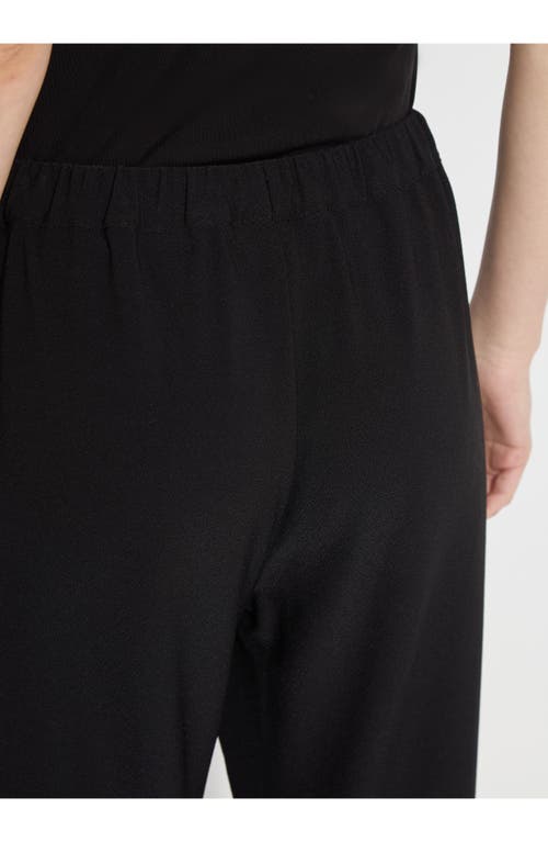 Lyssé Lysse Julia Cuffed Stretch Crepe Ankle Drawstring Pants In Black