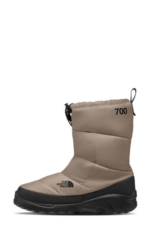 The North Face Nuptse Traction 700 Fill Power Down Boot In Gray
