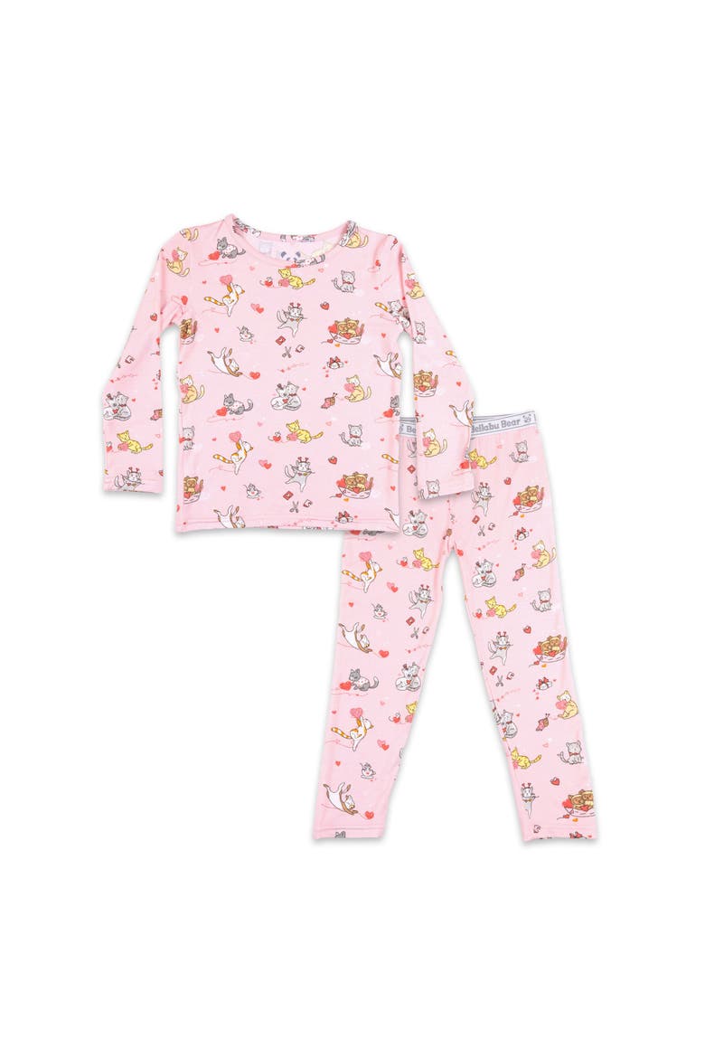 Kids' Love Kittens Set of 2 Piece Pajamas, Main, color, Love Kittens