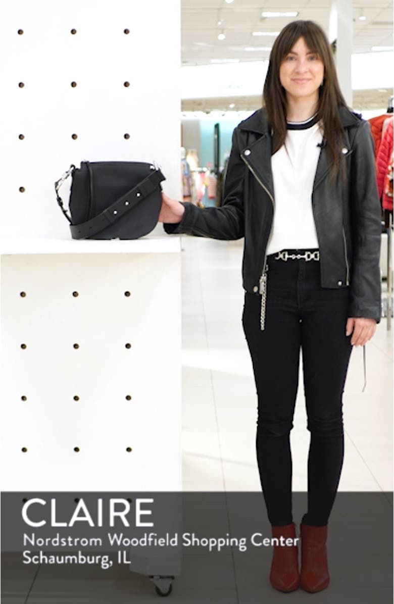 Captain Round Leather Crossbody Bag, sales video thumbnail