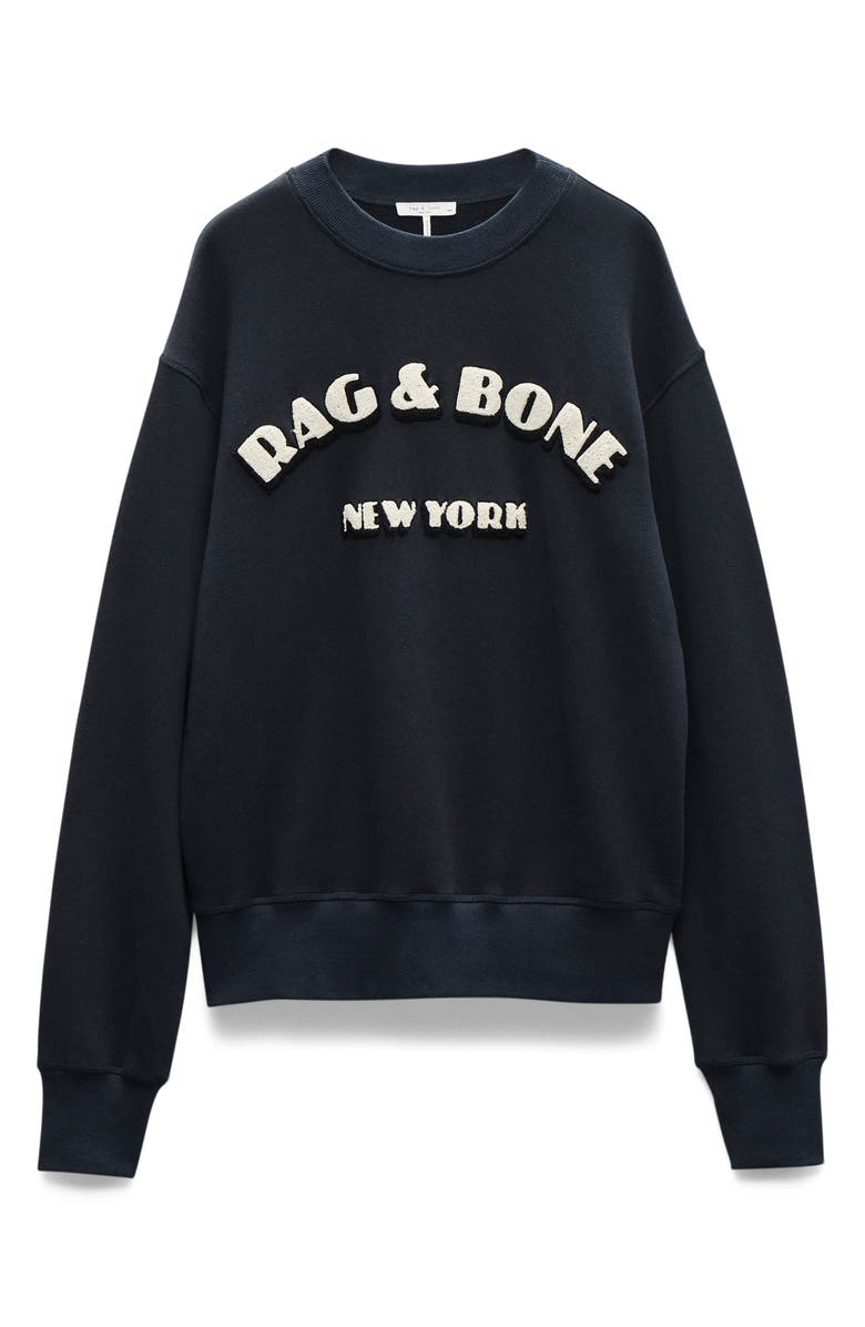 rag & bone Oversize Logo Graphic Sweatshirt, Alternate, color, 