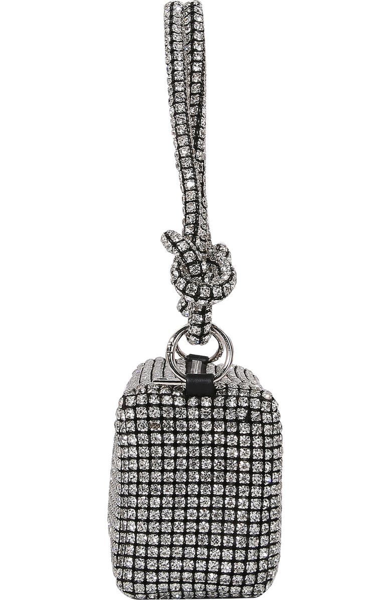 BERNESS Rhinestone Rectangular Shoulder Bag, Alternate, color, Silver