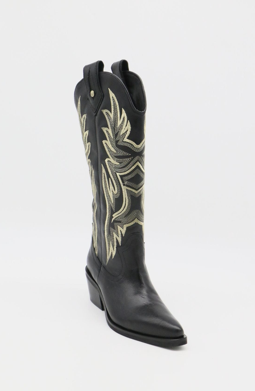 STIVALI NEW YORK Dramen Western Cowboy Boots in Black  product