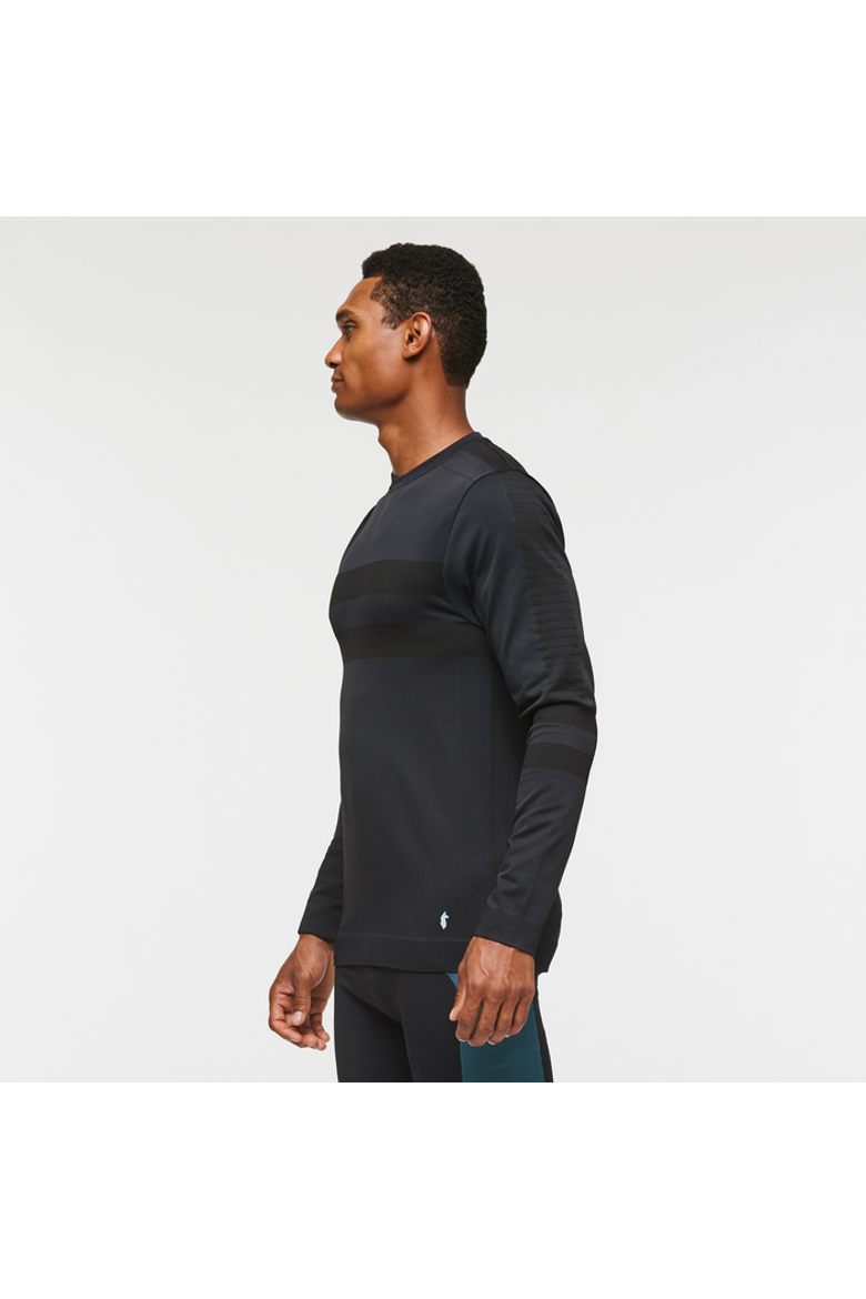 Debajo Seamless Baselayer Crew - Men's, Alternate, color, Cotopaxi Black