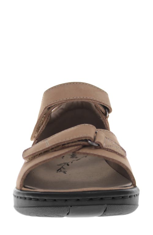 Propét Gemma Sandal In Dusty Taupe Nubuck