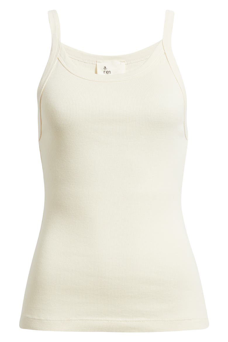 Ariel Cotton Rib Camisole, Alternate, color, CREAM