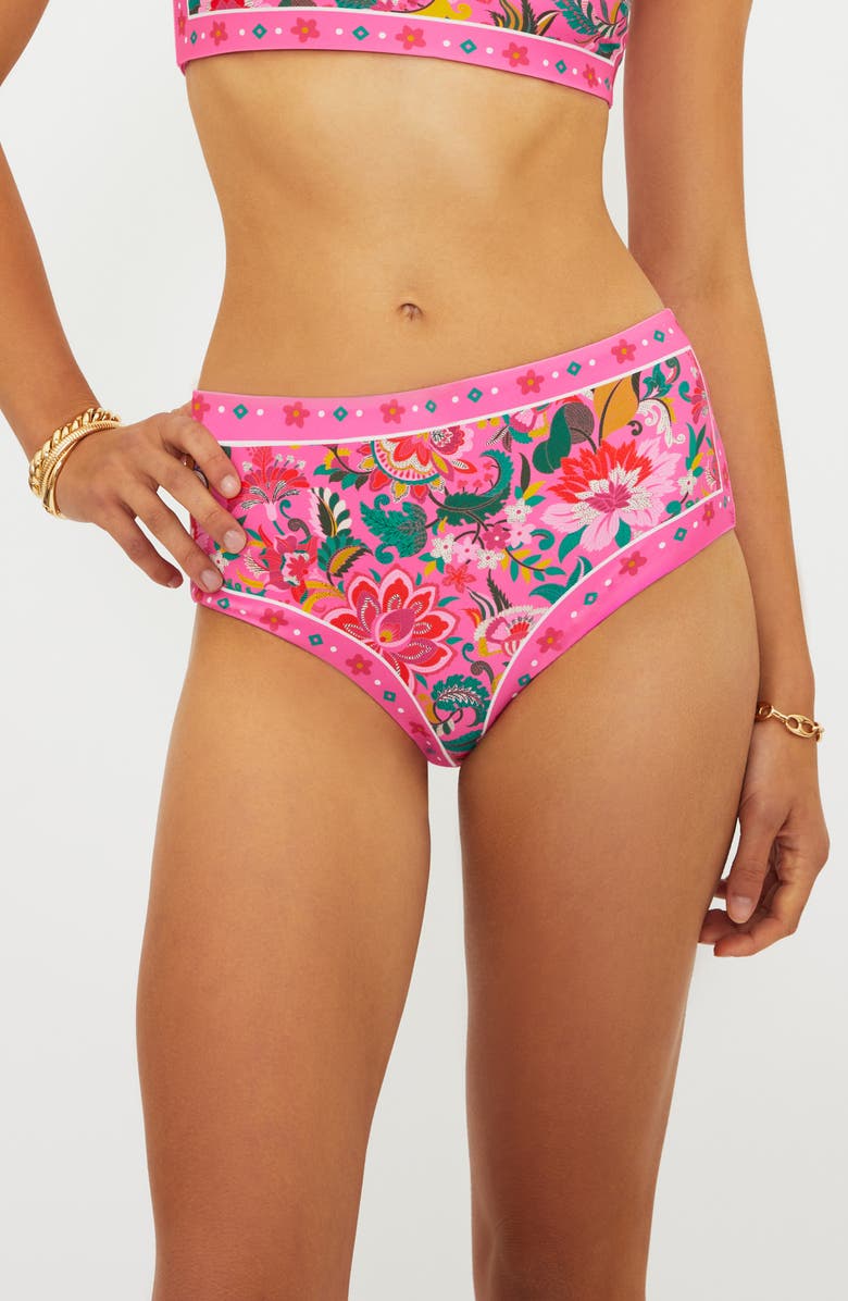 Beach Riot Marcella High Waist Bikini Bottoms, Main, color, Passion