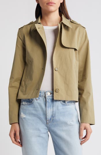 【NONCODE】Ketin Short Trench Jacket FRAME Short Trench Jacket | Nordstrom