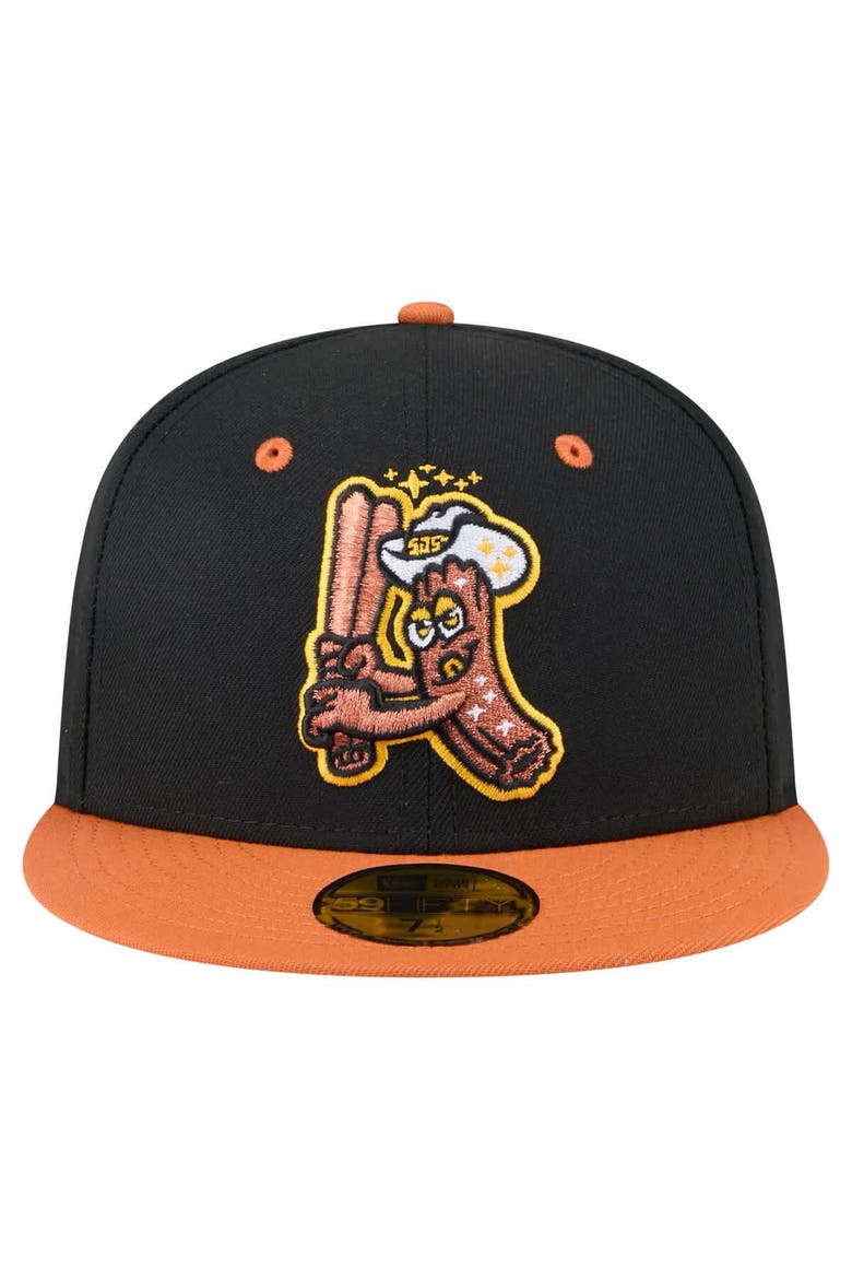 Men's New Era Black/Orange San Jose Giants Copa de la Diversión 59FIFTY Fitted Hat, Alternate, color, Black
