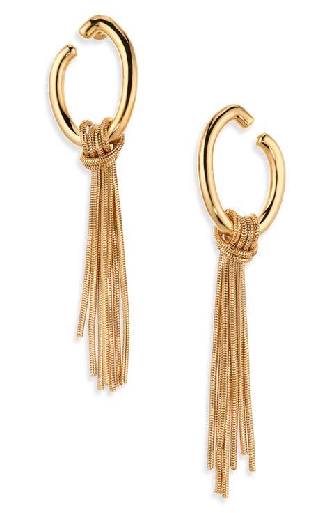 O Knotted Chain Earrings