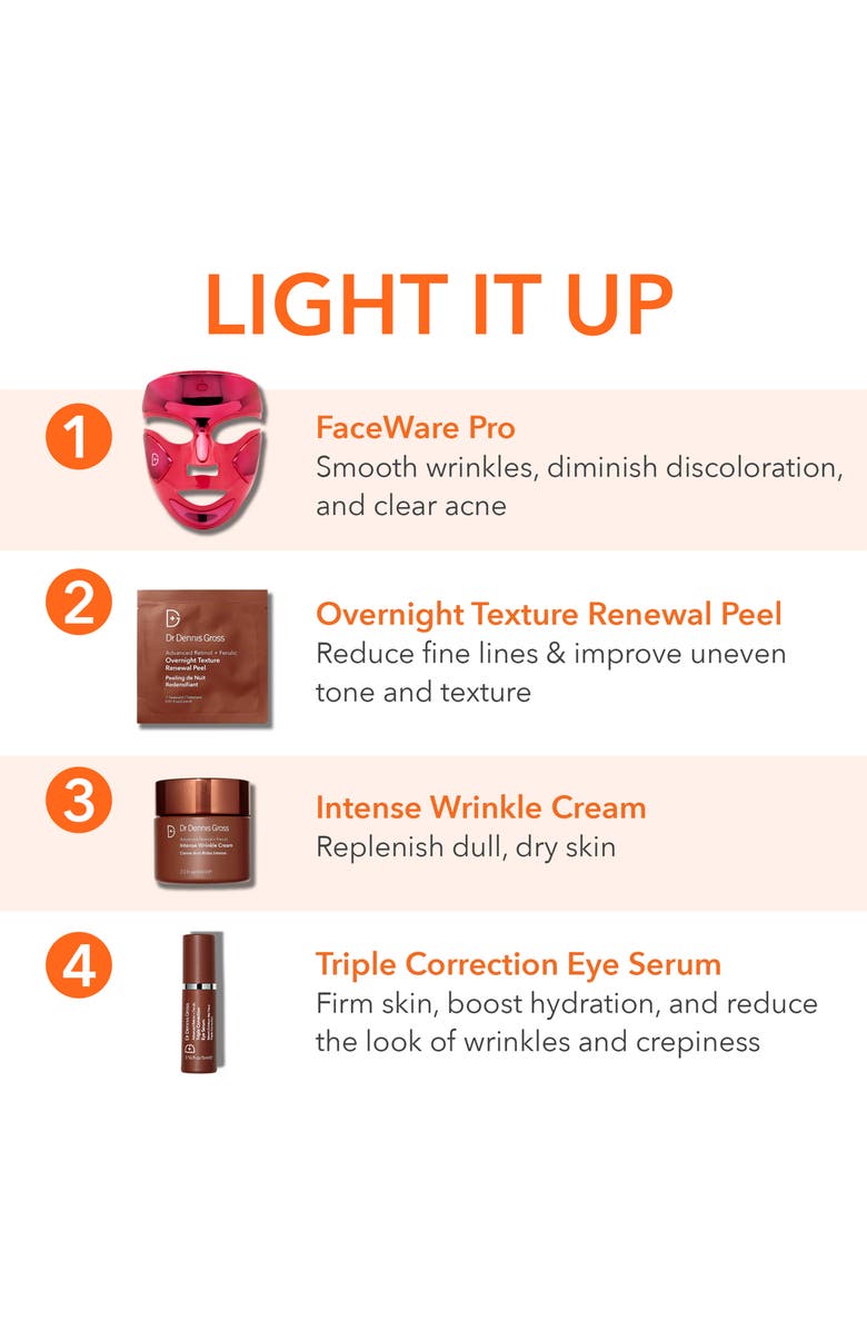 Dr. Dennis Gross Skincare Light It Up Faceware Bundle (Limited Edition) USD $598, Alternate, color, 