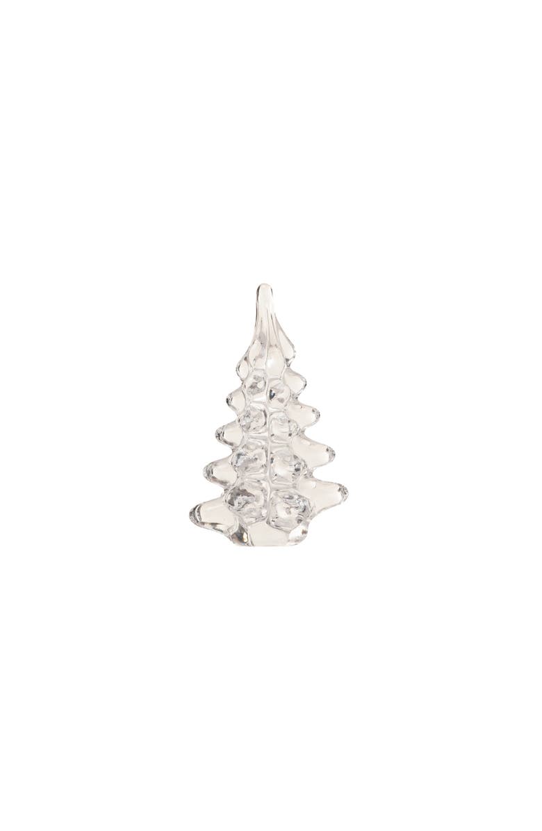 Storied Home Decorative Glass Christmas Tree, Clear, Main, color, 