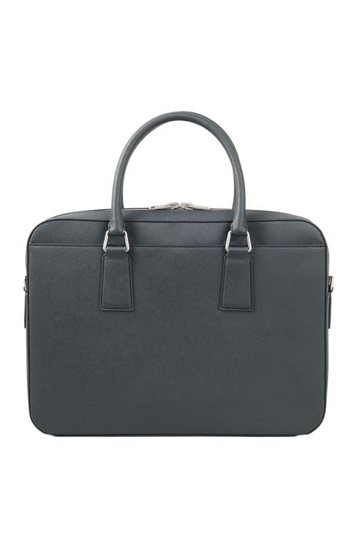 Sandro Reconstituted Leather Briefcase In Gray